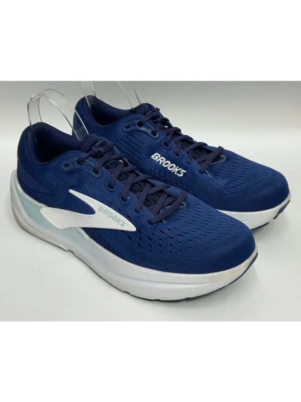 Brooks GHOST MAX 3 Shoes Womens 12 Navy Peacock Blue Walking Sneakers EXC